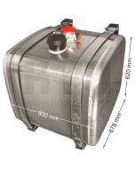 Hydrauliktank 300 l AL 800x620x670 RF